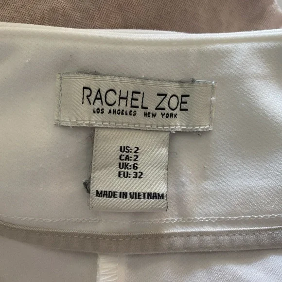 Rachel Zoe High Waist Stretch White Shorts Sz 2 - Picture 5 of 7
